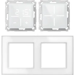 HMIP WGSWGTC-GF2 - Set 1x Glastaster + Thermostat CO2 + Rahmen, 2-fach