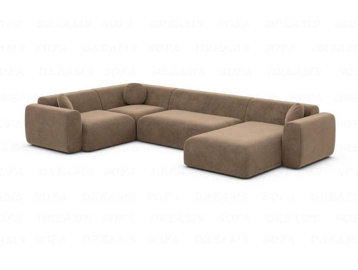 Sofa Dreams Wohnlandschaft Stoff Sofa Wohnlandschaft Cortegada U Form Polster Couch, Loungesofa