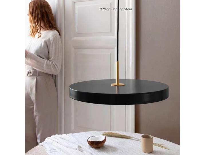 Lampe LED suspendue minimaliste moderne, réplique de décoration d'étude, lampe Design pour chambre à coucher, salon, bureau, maison