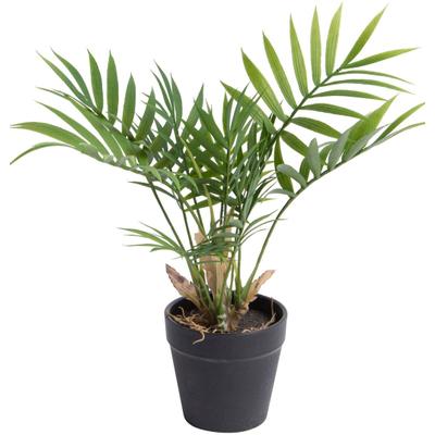 Künstliche Zimmerpflanze BOTANIC-HAUS "Chamaedorea Palme", grün, B:30cm H:28cm T:30cm Ø:30cm, Kunststoff, Kunstpflanzen, Künstliche Zimmerpflanze