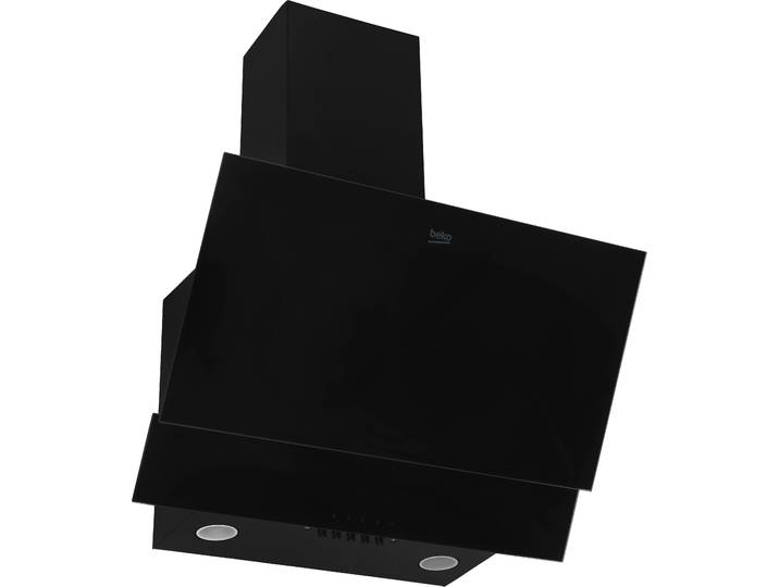 BEKO Kopffreihaube BHCA62422BBH , Energieeffizienz: B, silber (schwarz), B:59,5cm H:113,8cm T:39,6cm, Dunstabzugshauben, Metallfettfilter – Fettpartikel zuverlässig auffangen, Kopffreihaube