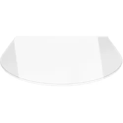 Funkenschutzplatte Rundbogen 100x110cm - Klarglas