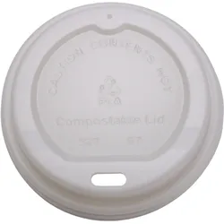 emissimo Mais Deckel PLA - passend für Pappbecher  3 oz - biologisch abbaubar  50 Stück