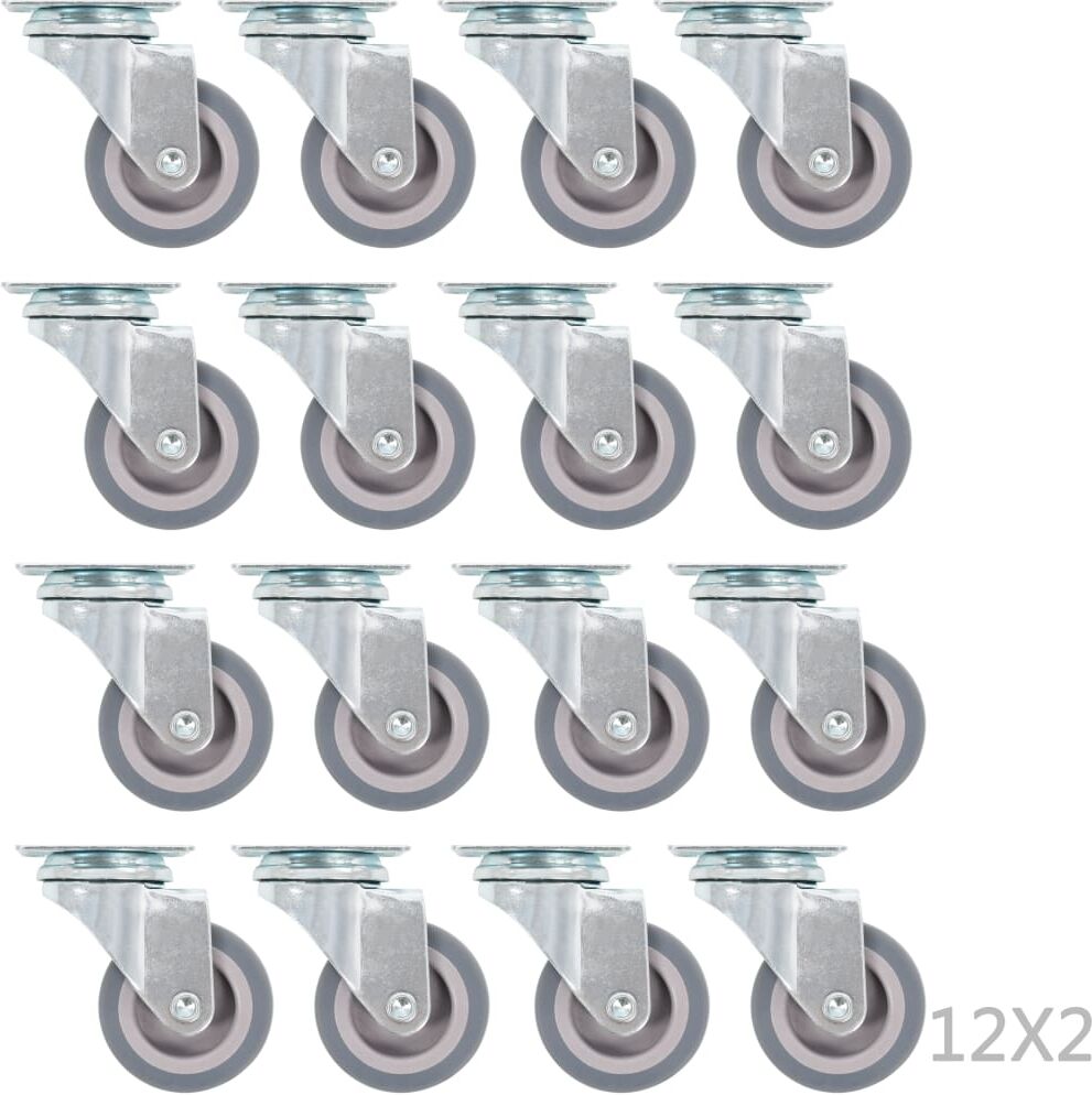 vidaXL 144 pcs Roulettes pivotantes 50 mm