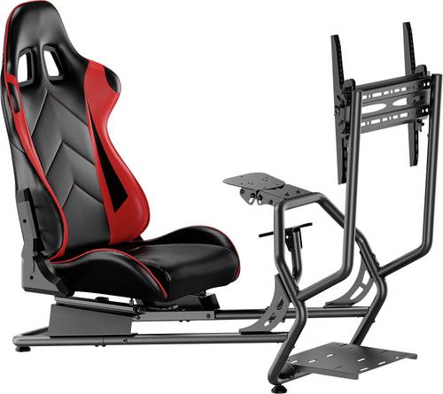 LogiLink EO0065 Gaming-Stuhl Schwarz, Rot