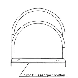 Bogenparker Multi 3 Stahl feuerverzinkt