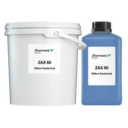 Zhermack Premium Silikon Kautschuk Zax 60 hart blau Dubliersilikon 10:1 Inhalt: 5,5kg (Base 500g + Catalyst 5kg)