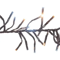 WellHome - Lichterkette mit 192 weißen und warmweißen LED-Leuchten - 3 Meter Kabel