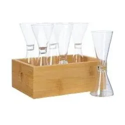 Sagaform Schnapsglas 6-St. in Box, Cocktailgläser, Braun