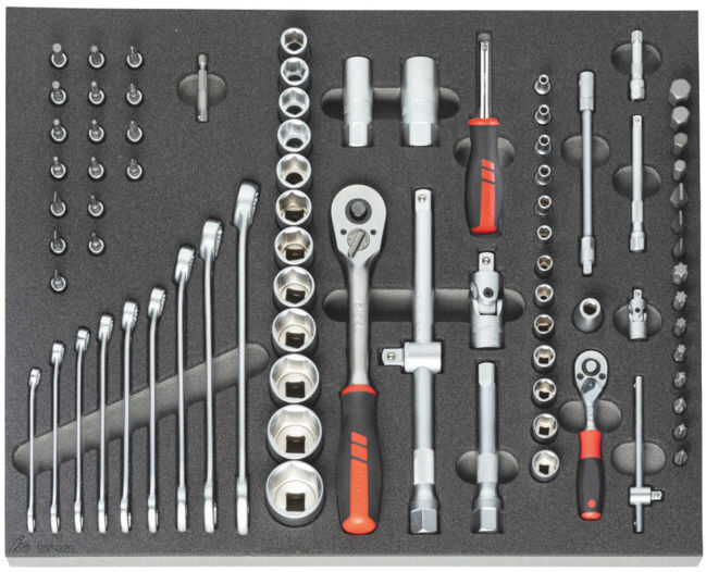 Holex Coffret de douilles 1/4 et 1/2 pouce, Nombre d'outils: 82 (955025 82)