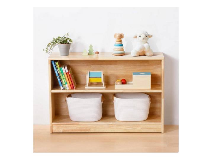 LuxusKollektion Kinderregal Spielzeugschrank Kinderregal Gummiholz 90x60cm, 1-tlg.