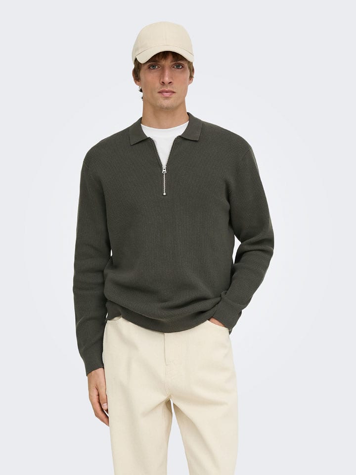 ONLY & SONS Pullover "Phil" in Grau - XXL