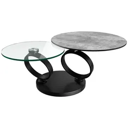 Akante Couchtisch Eolia Keramik Silber