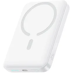 Baseus EnerFill FM11 22.5W Magnetische Powerbank 10000mAh Mondweiss (10000 mAh, 22.50 W, 37 Wh), Powerbank, Weiss
