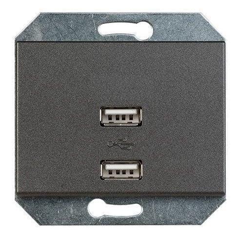 Vila USB SOCKET 5V DC 3.4 A XP BLACK (2 Ports) (477910161087)