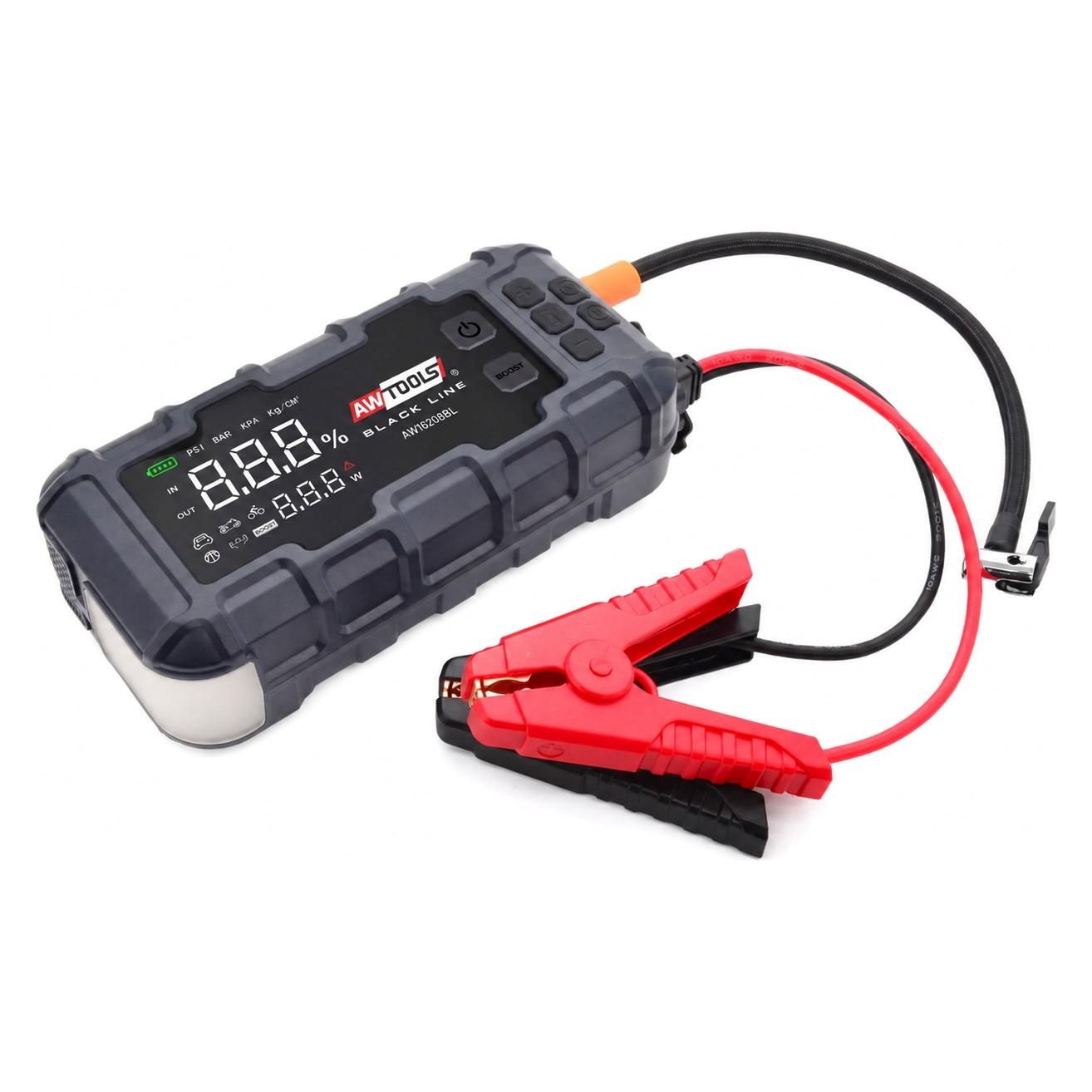 Awtools Urządzenie Rozruchowe Z Kompresorem Powerbank 16000mah (16000 mAh) (AW16208BL)