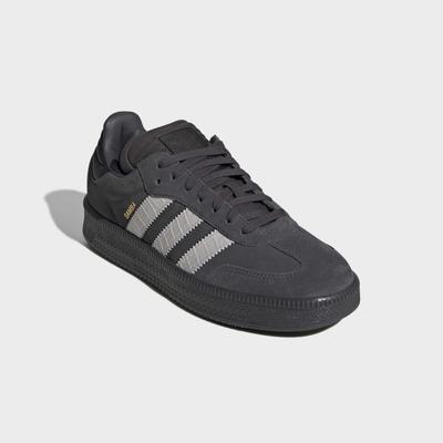 Sneaker ADIDAS ORIGINALS "SAMBA XLG", Herren, Gr. 42, schwarz (utility schwarz, chalk pearl, utility schwarz), Leder, Synthetik, Schuhe Sneaker