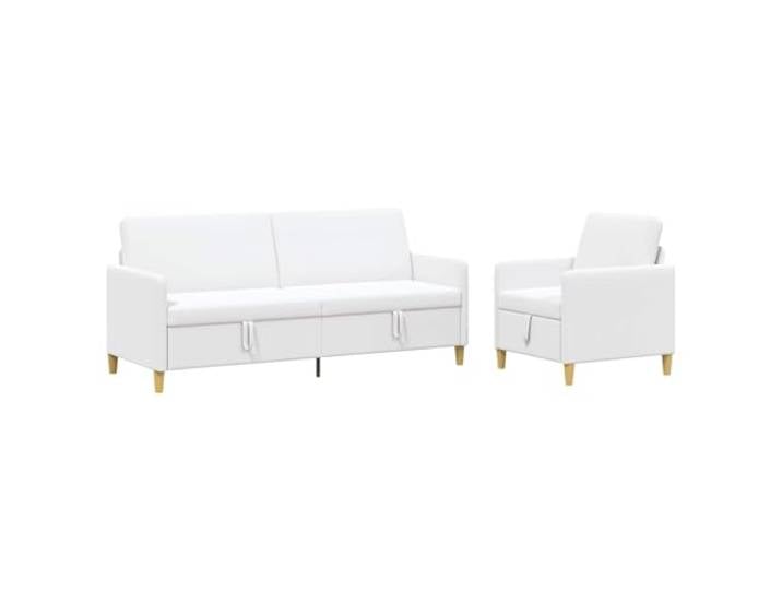 PUGYNBK Sofa mit Aufbewahrung, 2 Stück, Weiß, Polyester, Metallrahmen Klappsitz, versteckter Raum, abnehmbare Bezüge, vielseitig einsetzbar, neutraler Stil, einfache Wartung