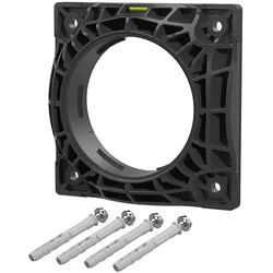 Kunststoffflansch für D-Kernbohrung: 150mm LxB: 235x235mm Hauff-Technik