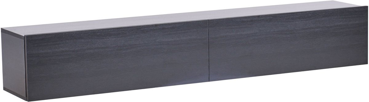 Beliani Gladstone Wandgemonteerd TV-meubel - Zwart - Breedte: 180 cm