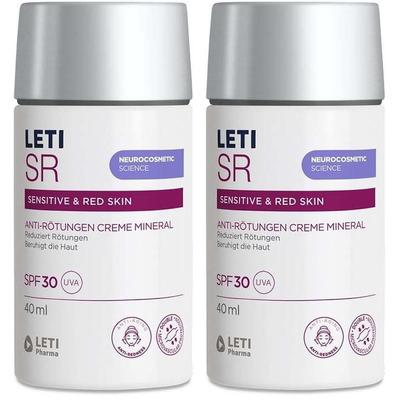 Leti SR Anti-Rötungen Creme Mineral SPF 30 2x 2x40 ml