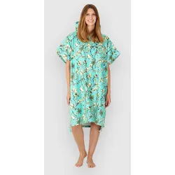 After Humming Birds Surf Poncho light green Gr. Uni