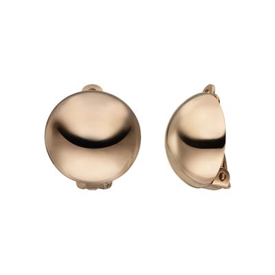 Paar Ohrclips JOBO, rosa (roségoldfarben), Ohrringe, Damen, 15,9mm, Silber 925 (Sterlingsilber), rund 925 Silber roségold vergoldet