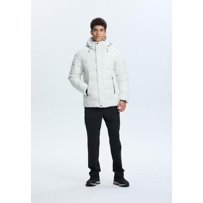 Steppjacke ICEPEAK "ICEPEAK BIXBY", Herren, Gr. 56, weiß (powder), Obermaterial: 100% Polyester, Jacken Steppjacke, mit wasserdichter Funktion, atmungsaktiv