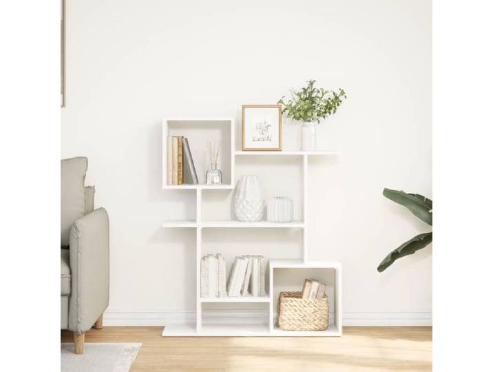 Meuble Étagère - Blanc - Étagère séparatrice de pièce - 1 pc - blanc 92x29x112 cm B4931