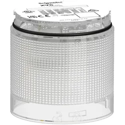 Schneider Electric XV6C27 Leuchtelement, Harmony XV6, modular, 60mm, weiss, 24V ACDC, Dauerlicht, energieeffiziente LED