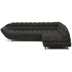 Ecksofa Gappa Stoff Braun Graubraun