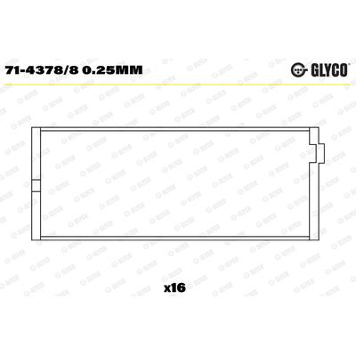 GLYCO Pleuellager 7143788025mm