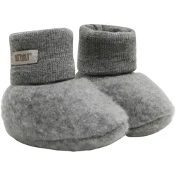 Huttelihut Woll-Schlupfschuhe, grau, 74
