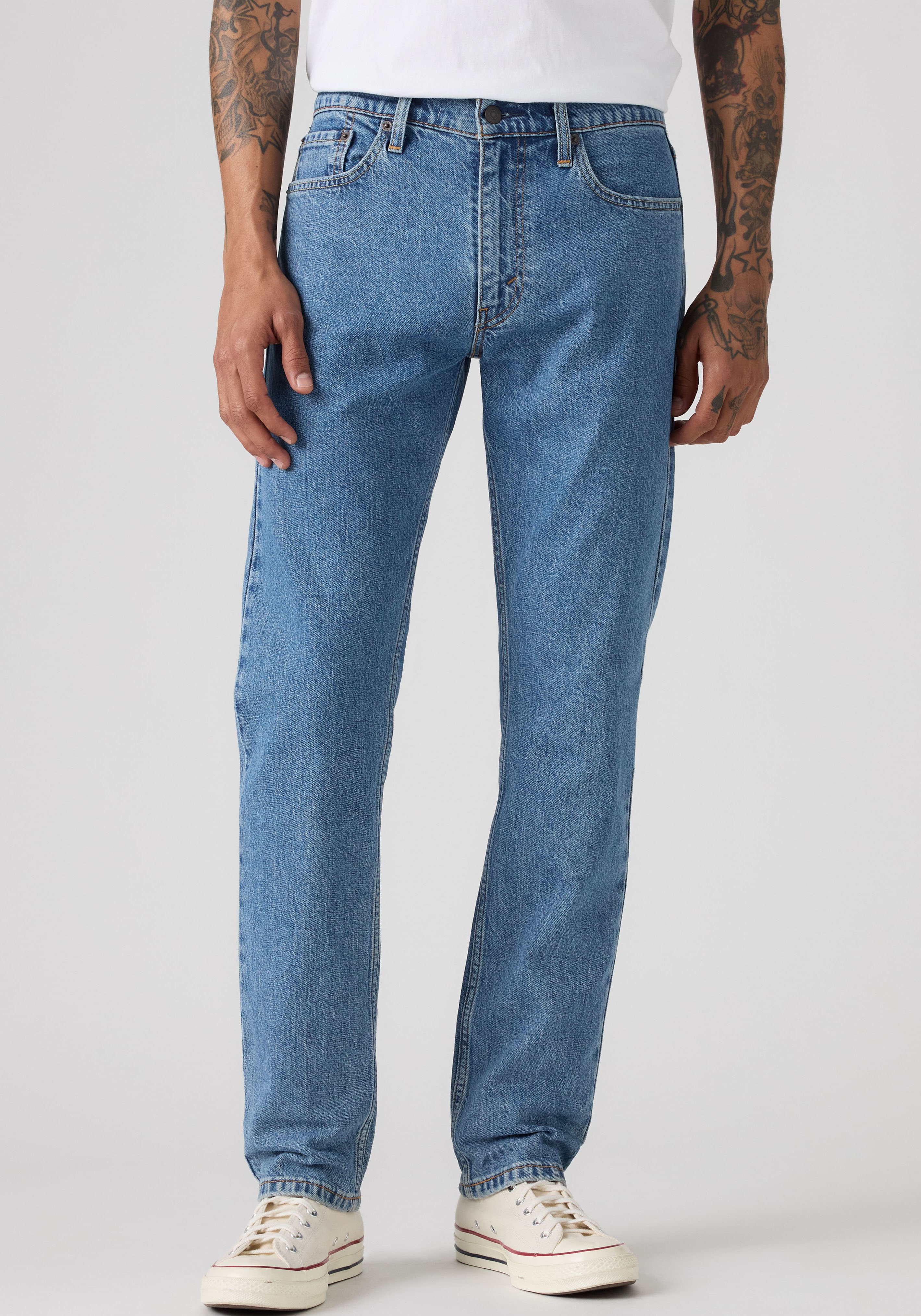 5-Pocket-Jeans LEVI'S "513 SLIM STRAIGHT", Herren, Gr. 30, Länge 30, blau (thoughts of yesterday), Denim/Jeans, Obermaterial: 95% Baumwolle, 3% Elastomultiester, 2% Elasthan, Jeans 5-Pocket-Jeans thoughts of yesterday 30, Länge 30