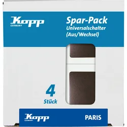 Kopp Universalschalter PARIS palisander-braun, PROFI-PACK