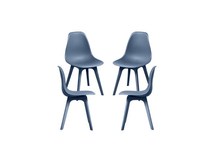 4er Set Kelen Suprym Stühle - Blau Öl