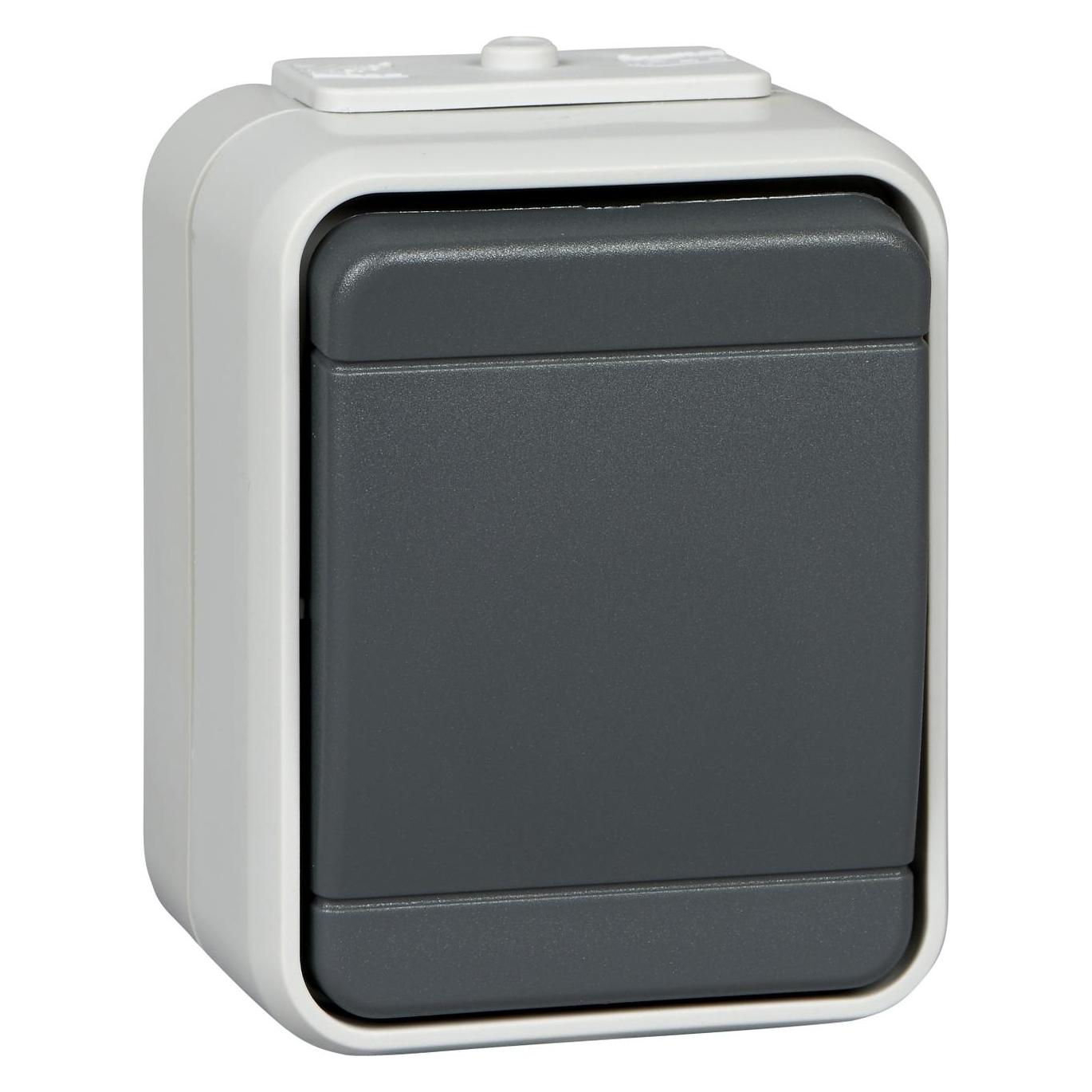 ELSO Universal-Schalter 10A AquaTop Schraubklemme licht/basaltgrau (451609)