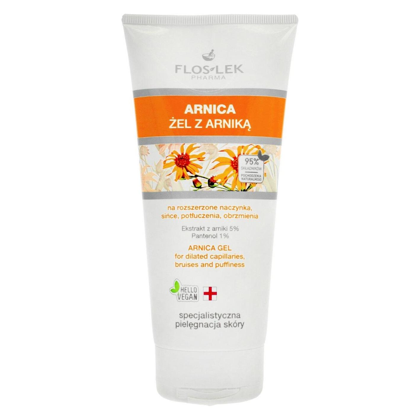 Floslek Arnica gel for the treatment of dilated blood vessels, bruises and swelling 200 ml (200 ml, Gesichtsgel) (5905043003795)