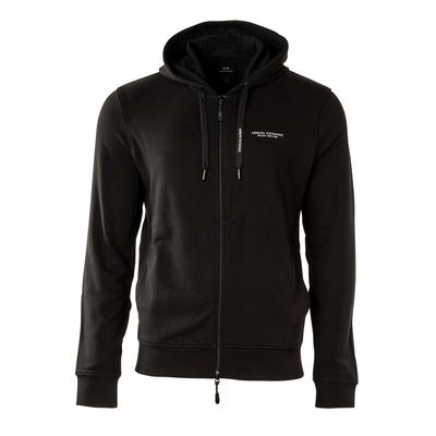 Sweatshirt ARMANI EXCHANGE "Sweatjacke", Herren, Gr. XL, schwarz, Obermaterial: 100% Baumwolle CO., Sweatshirts Sweatshirt
