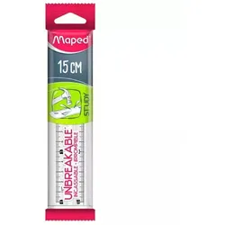 MAPED: Studie Unzerbrechliches, unzerbrechliches Lineal aus Kunststoff - 15 cm