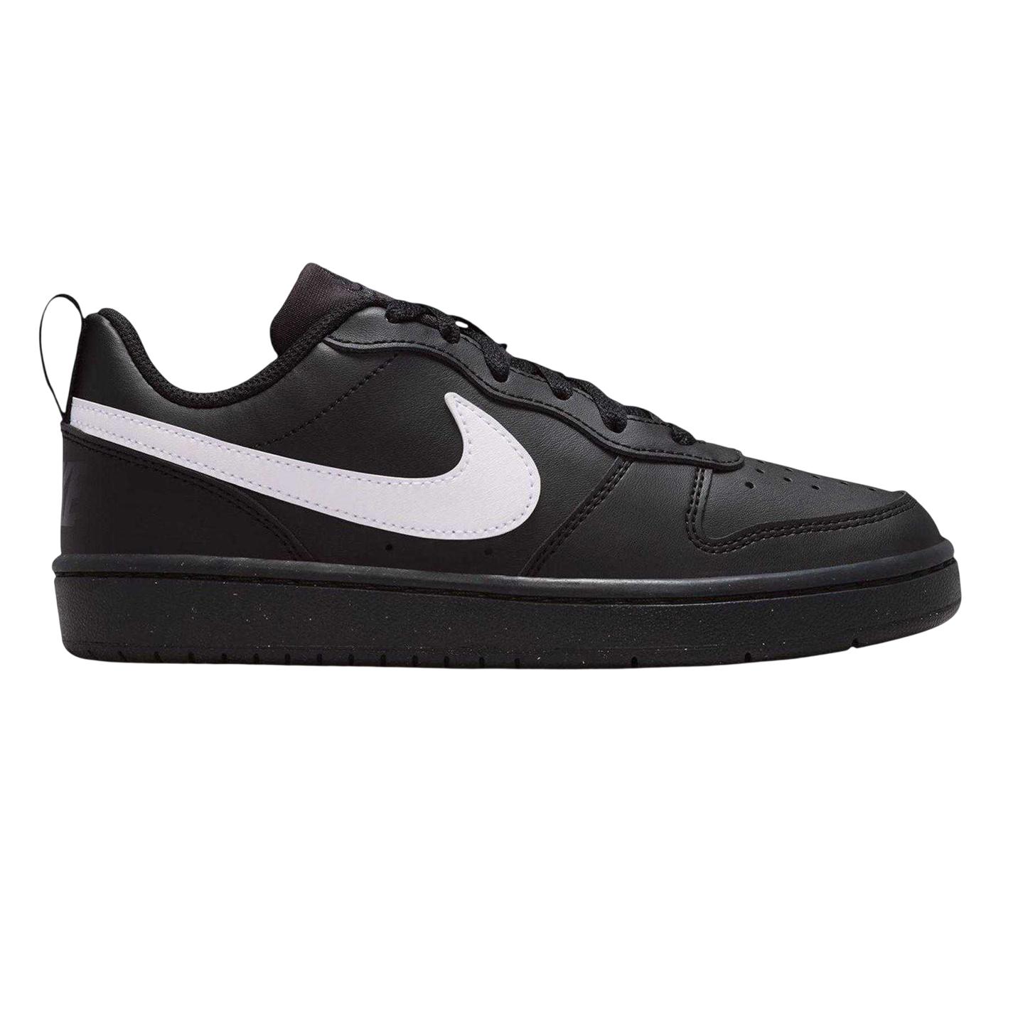 Nike - "Borough Low Recraft" Sneaker für Kinder, Leder, Flach (Schwarz/Weiß)