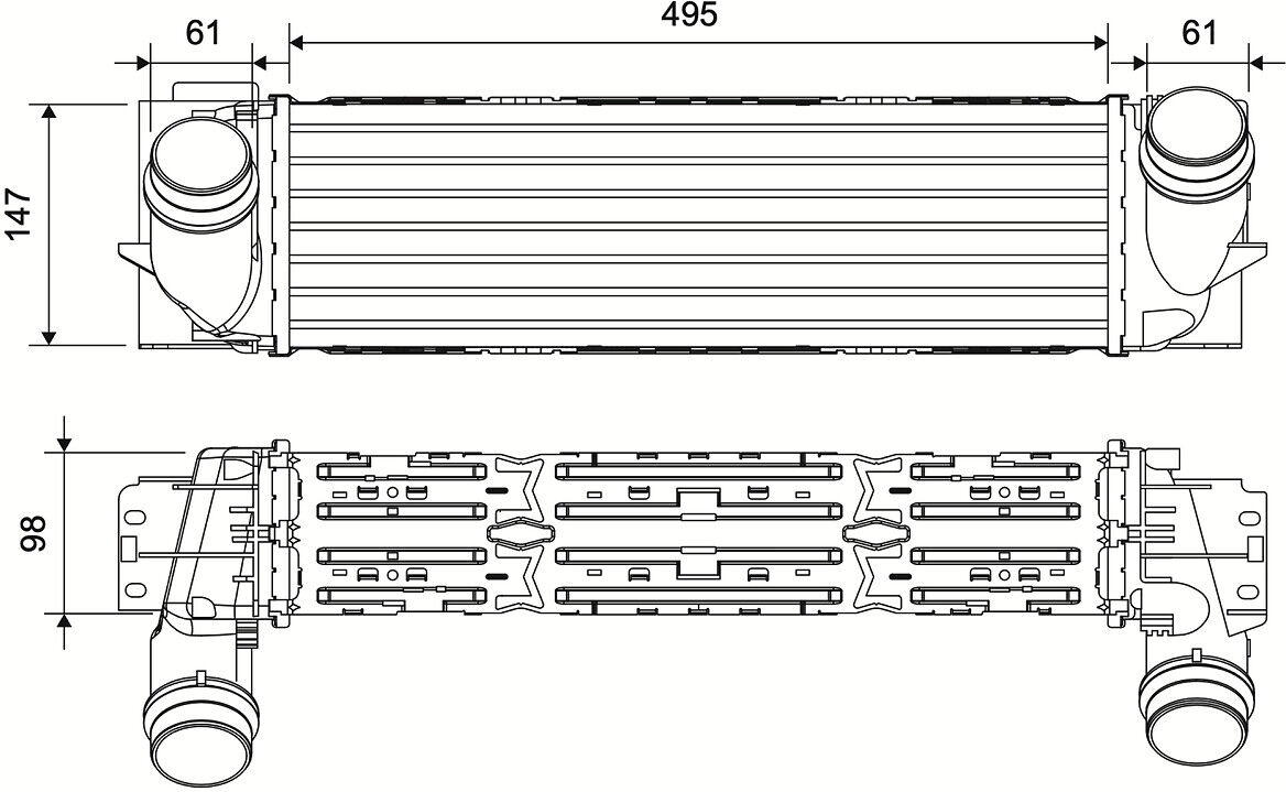 Valeo Ladeluftkühler 881586 Für Bmw