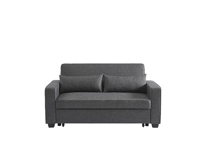 BAÏTA Sofa Lena, umwandelbar, Stoff, Grau, 3-Sitzer