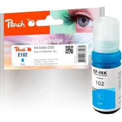 Peach Tintenbehälter cyan kompatibel zu Epson No. 102 c, C13T03R240