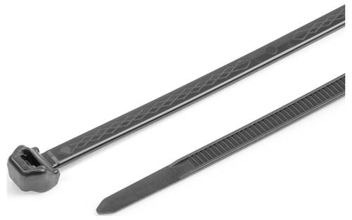 HellermannTyton 118-00270 S50ROS-PP-BK Kabelbinder 200 mm 4.90 mm Schwarz chemische Beständigkeit 1000 St.