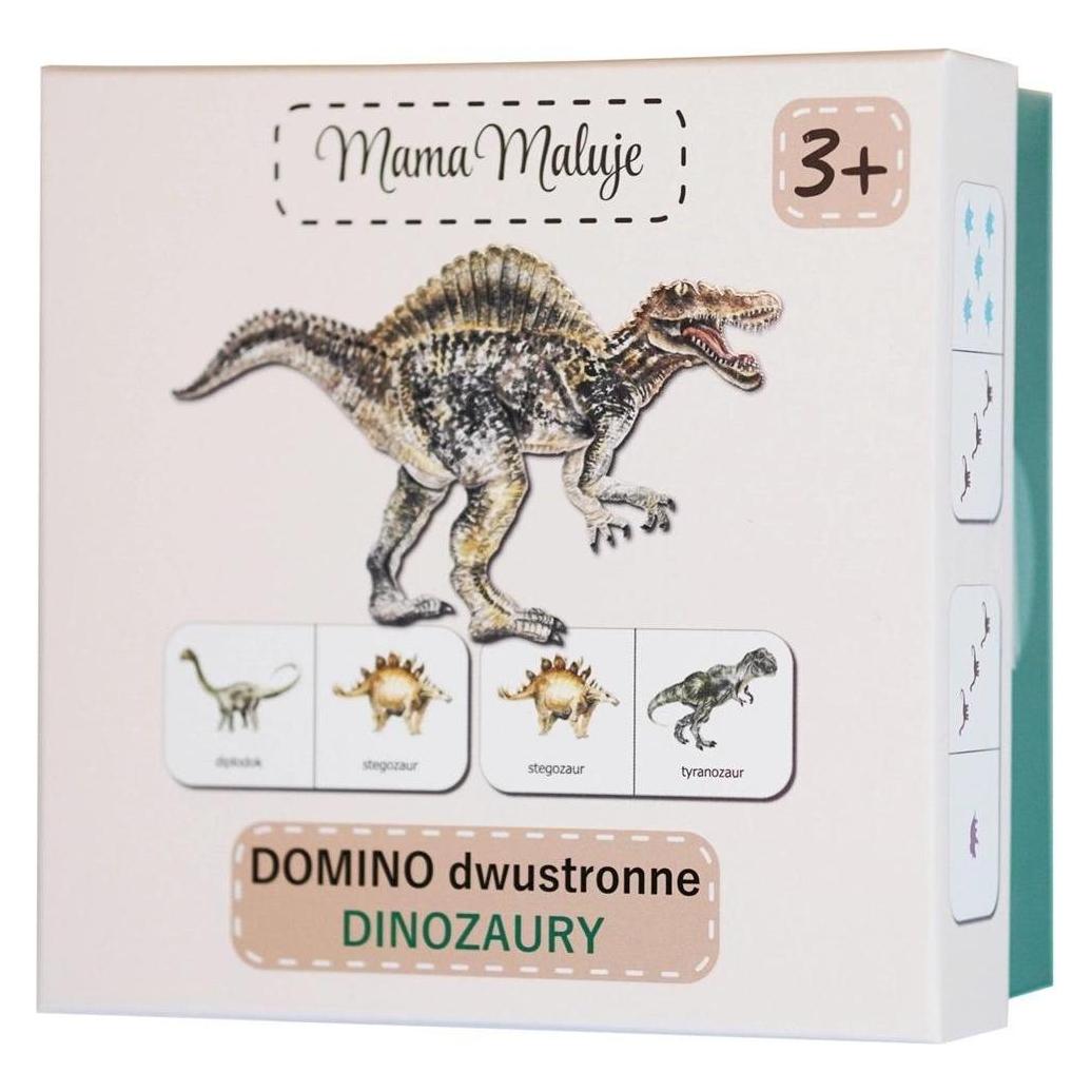Mama Maluje Doppelseitige Dominosteine Dinosaurier (Deutsch) (47603809)