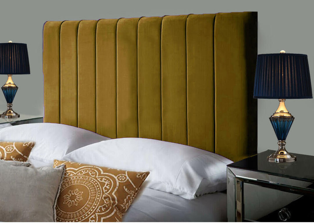 Fairmont Park Upholstered Velvet Headboard Burgundy Single (3')