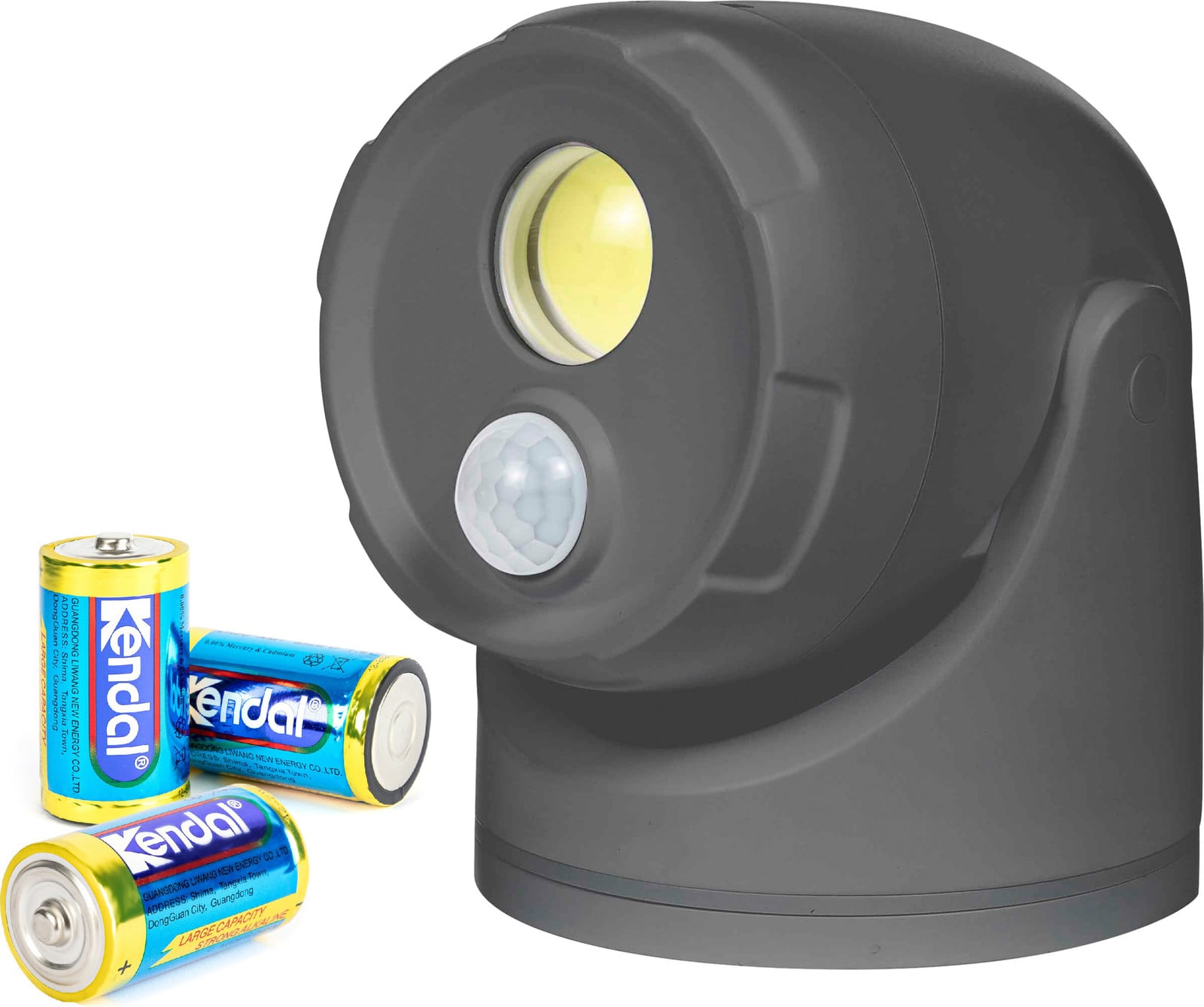 Northpoint LED-buitenlamp met bewegingssensor en aardspie, grijs
