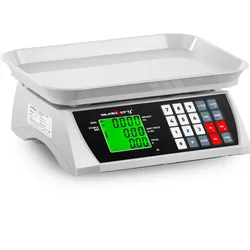 Steinberg Systems Kontrollwaage - 30 kg / 1 g - 28,8 x 21,8 cm - 2 LCD