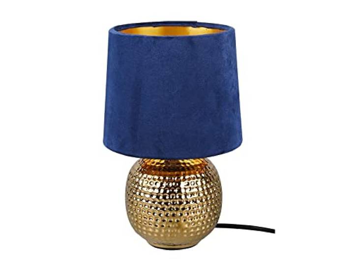 Reality\, Lampe de table\, Sophia 1xE14\, Bleu\, Doré